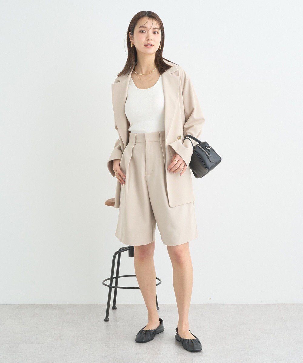 earth music&ecology タックハーフパンツ 