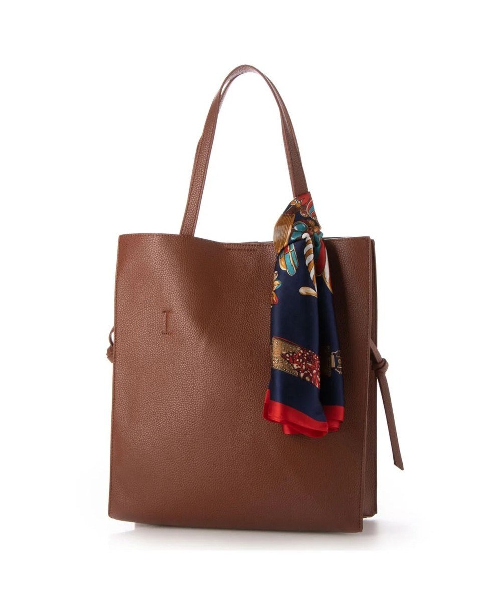 UNBILLION cachecache ビッグスカーフ付きサイド結びトート 