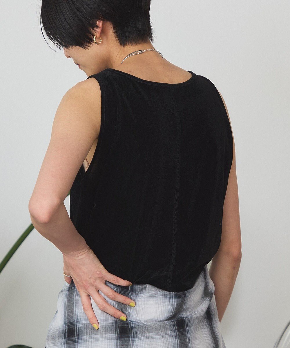 AMERICAN HOLIC シアーベロアタンクトップ 