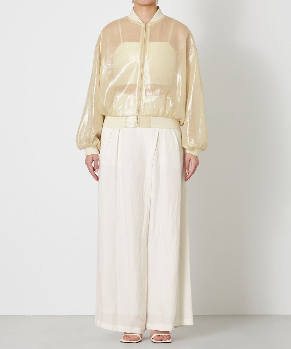 NAVE 【Nave・シアー素材】ラメボイル ブルゾン 