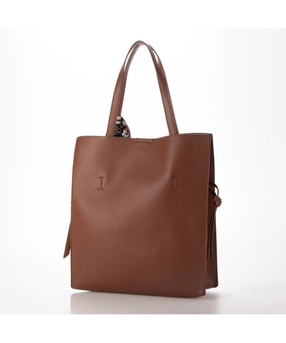 UNBILLION cachecache ビッグスカーフ付きサイド結びトート 