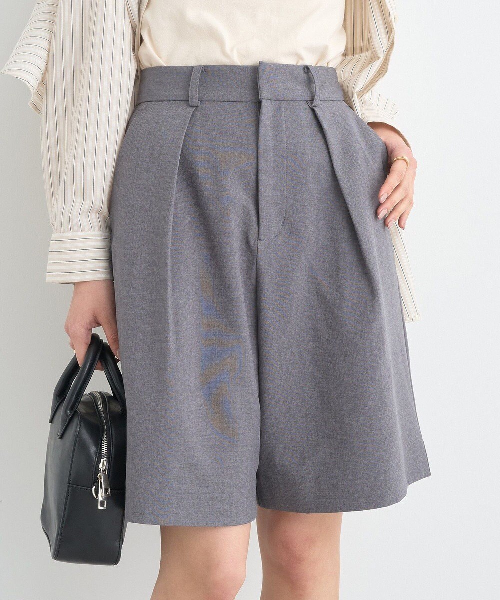 earth music&ecology タックハーフパンツ 