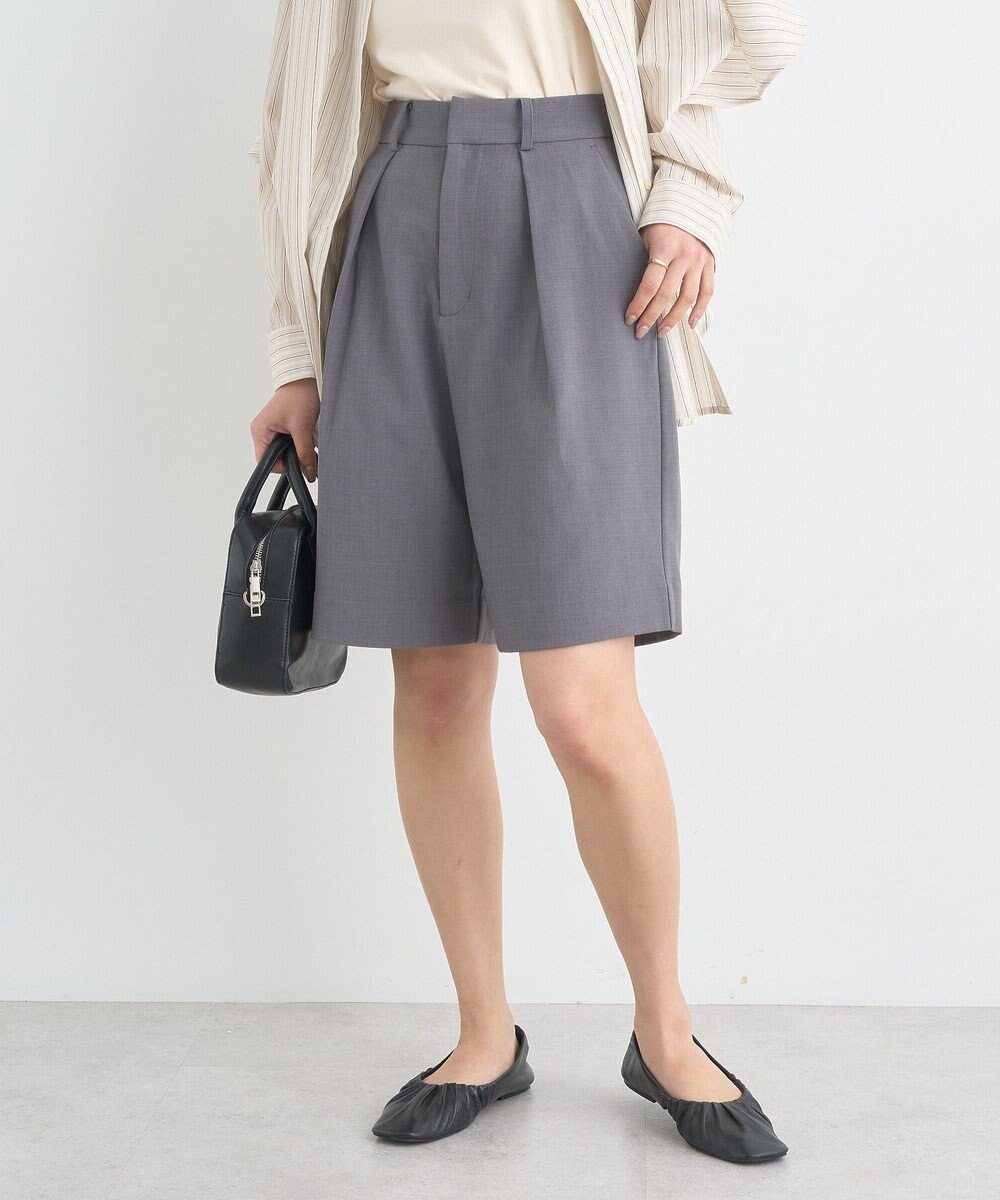 earth music&ecology タックハーフパンツ 