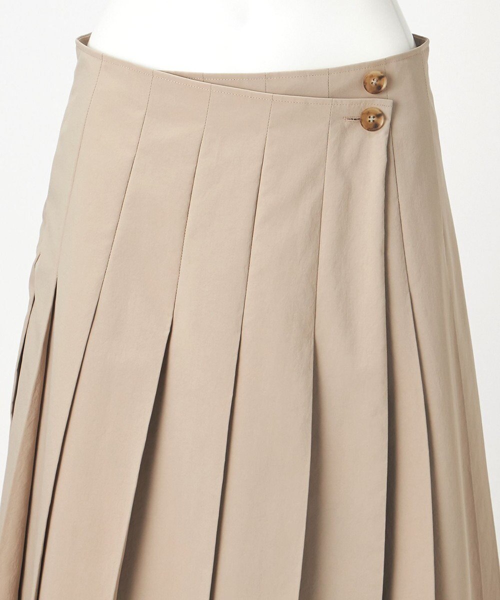 23区 【GOLD LABEL】タスランタイプライター アシンメトリー ラップスカート 