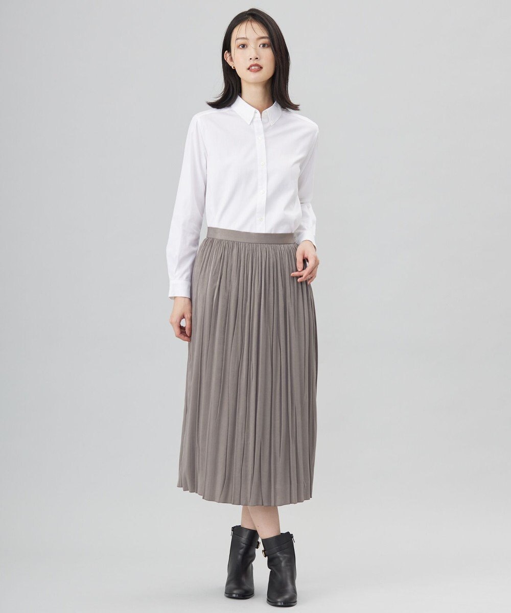 J.PRESS LADIES 【洗える】PINオックス ボタンダウン シャツ 