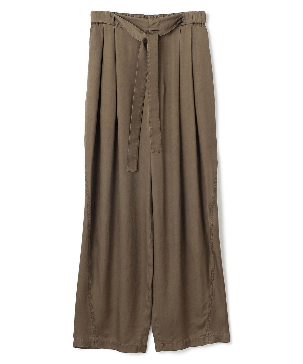 BEIGE， 【洗える・VERY 6月号掲載】PAWPAW / ウエストリボンタックワイドパンツ 