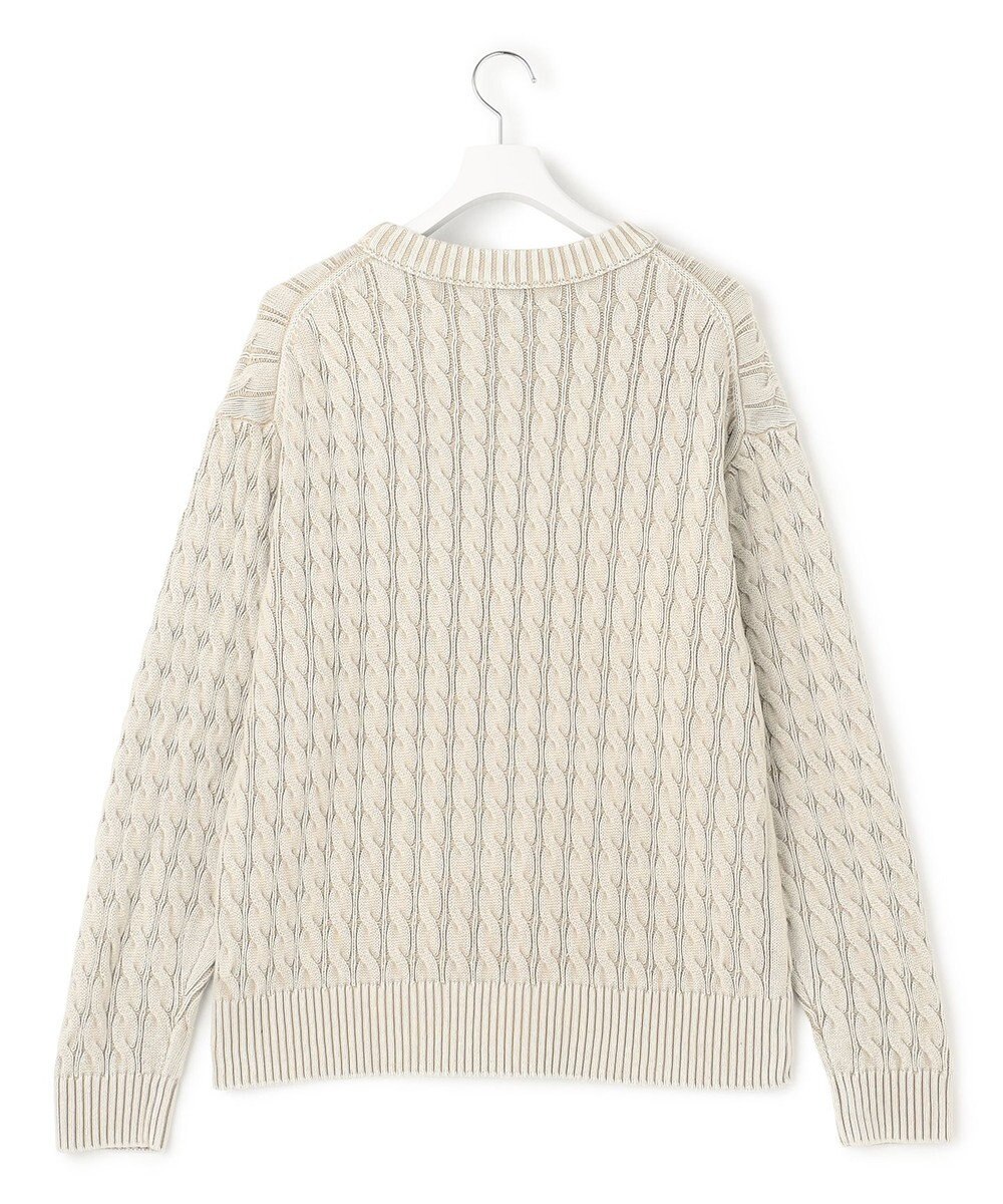 J.PRESS YORK STREET 【UNISEX】ピグメントコットン ケーブルニット 