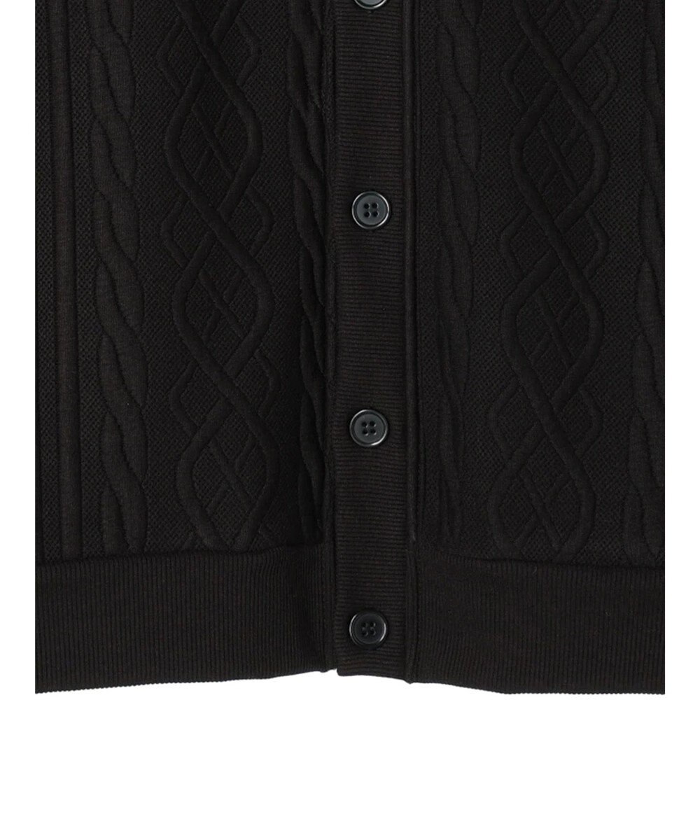CRAFT STANDARD BOUTIQUE ケーブル柄カットカーディガン1 