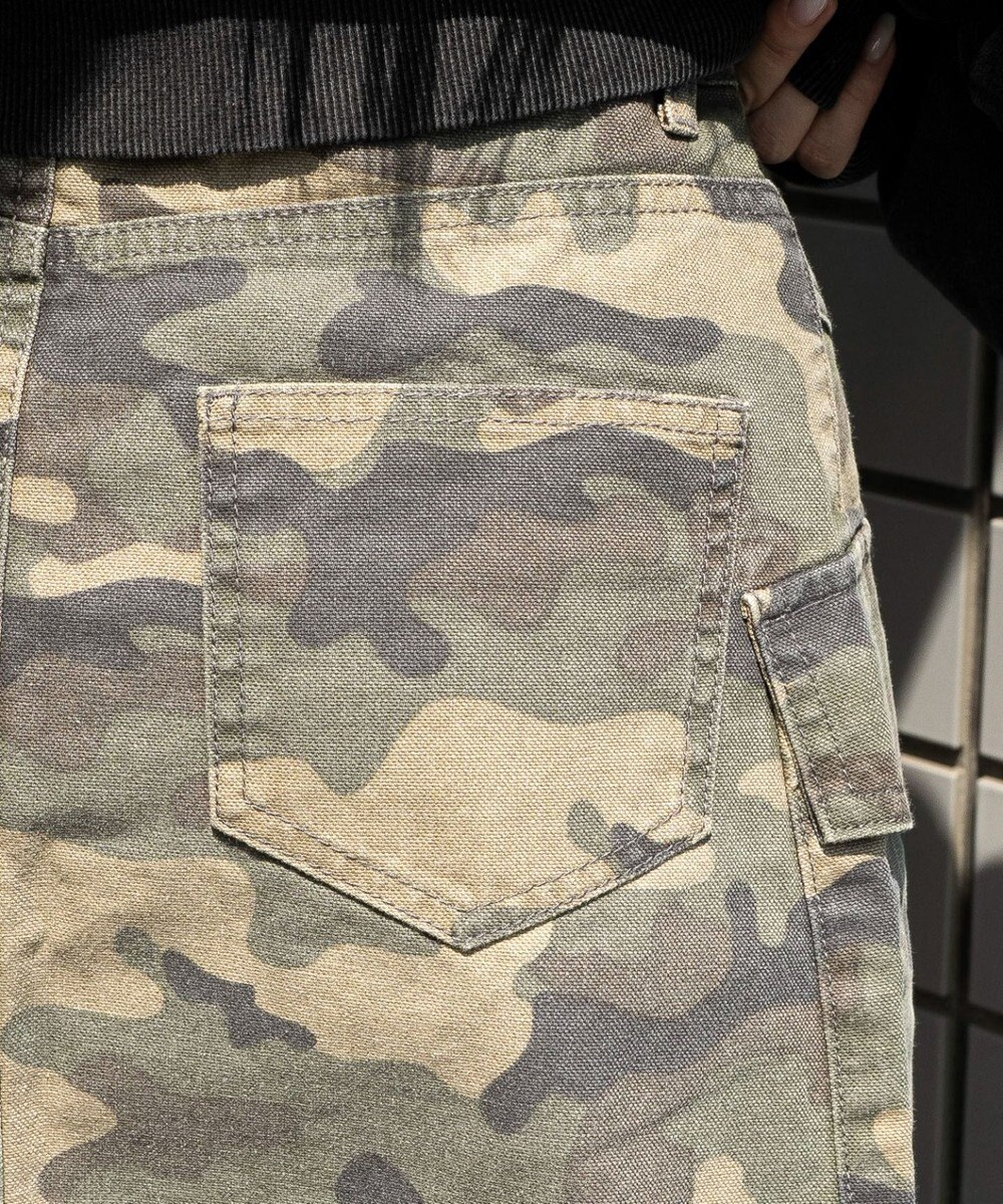 WEGO ヴィンテージウォッシュカーゴミニスカート 