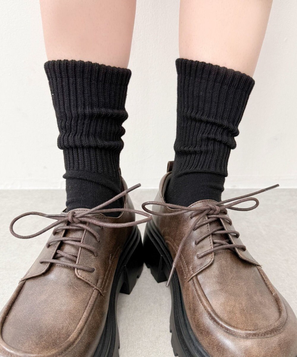 WEGO サポート付き無地リブソックス 