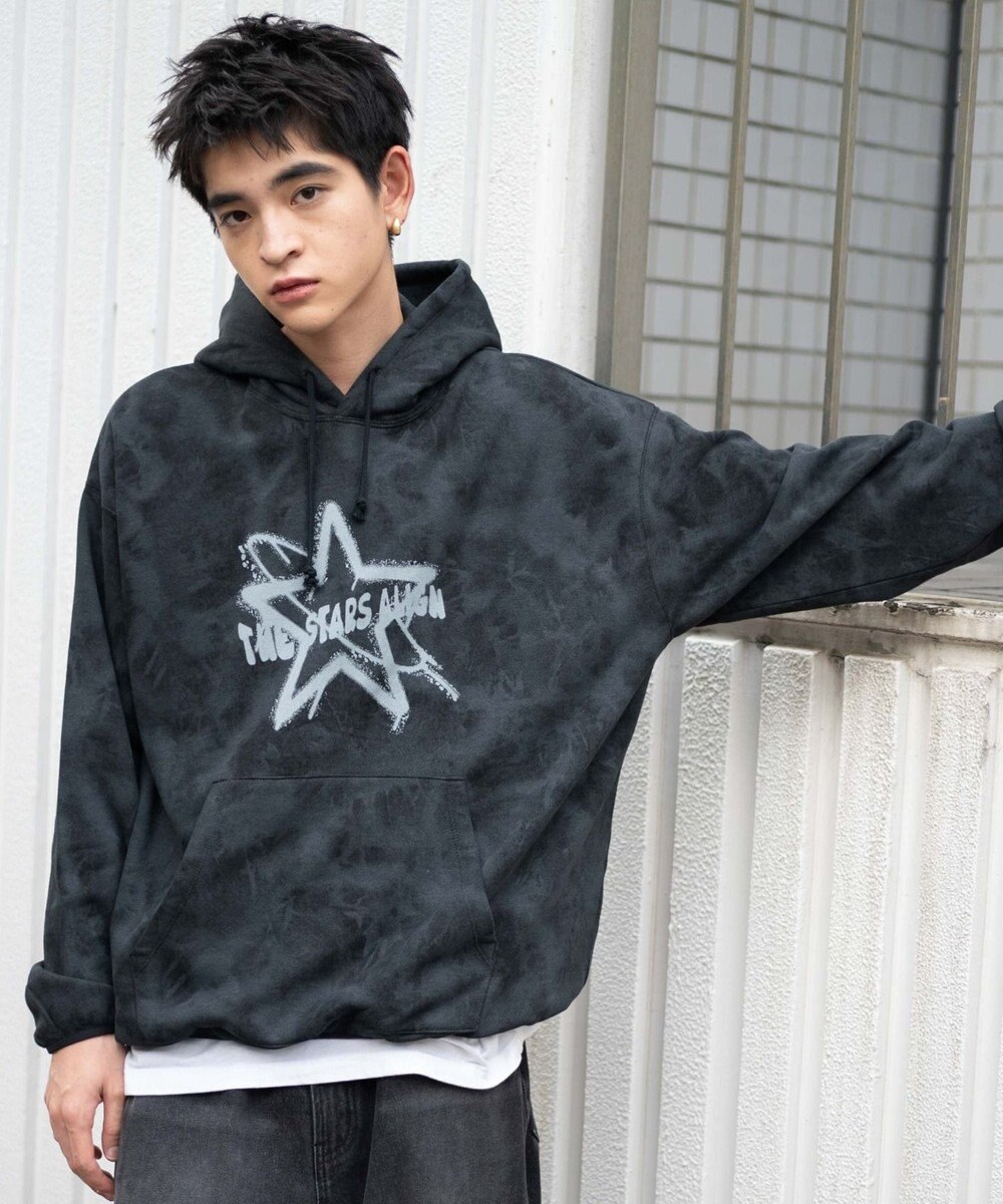 WEGO 【ユニセックス着用ITEM】スノーダイグラフィックビッグパーカー 