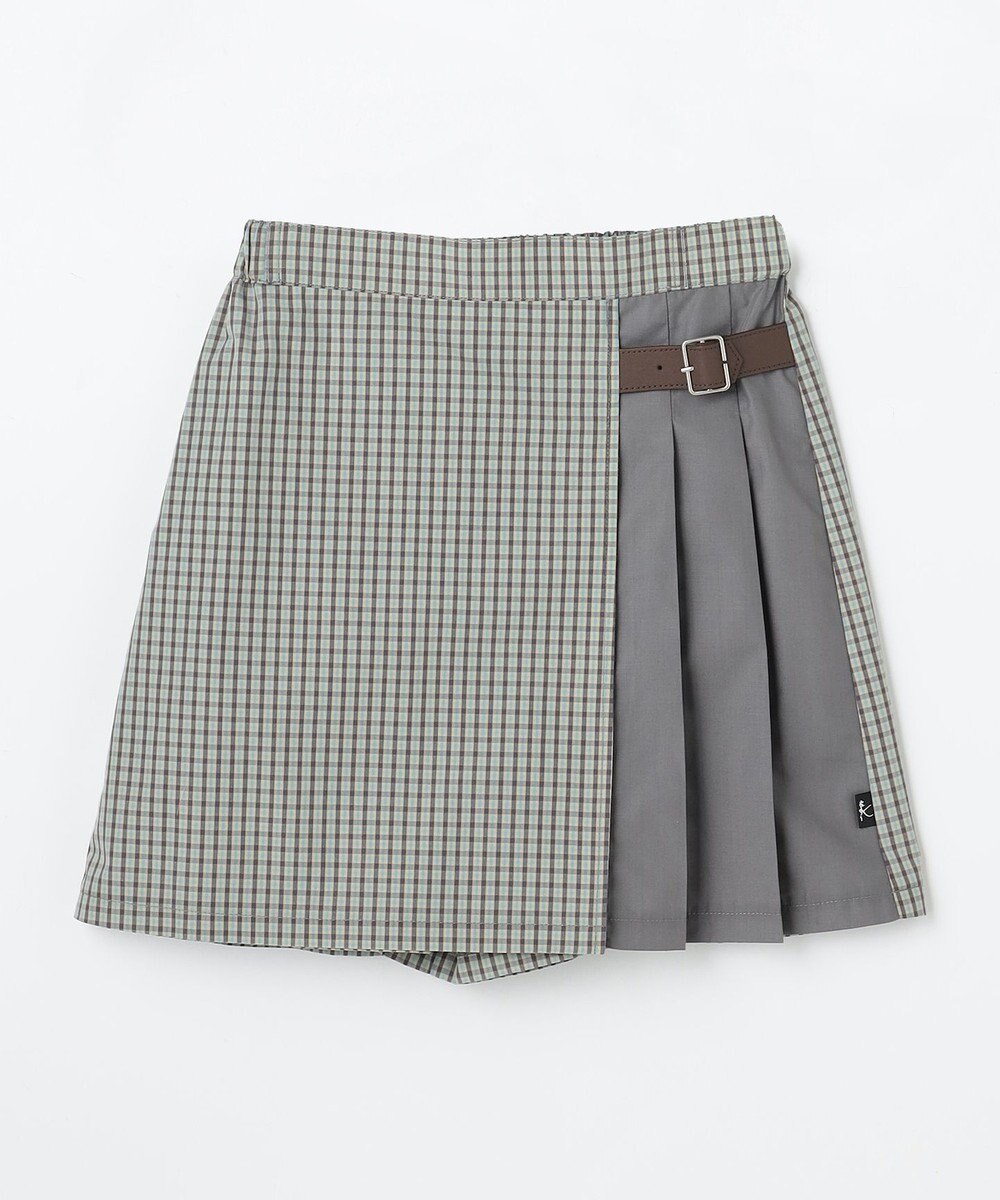 組曲 KIDS 【150-170㎝】 チェックプリーツ キュロット 