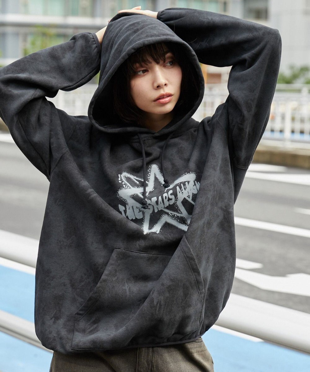 WEGO 【ユニセックス着用ITEM】スノーダイグラフィックビッグパーカー 