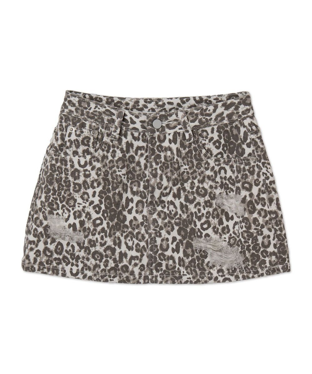 WEGO ダメージレオパードミニスカパン 