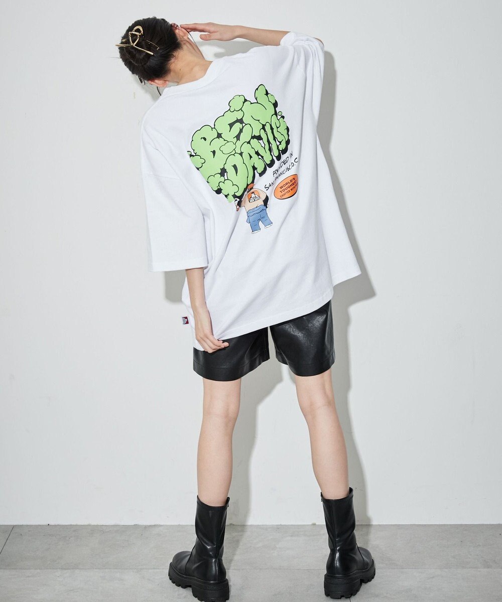 WEGO 【ユニセックス着用ITEM/綿100％/SMLサイズ】別注ベンデイビスプランプロゴT 