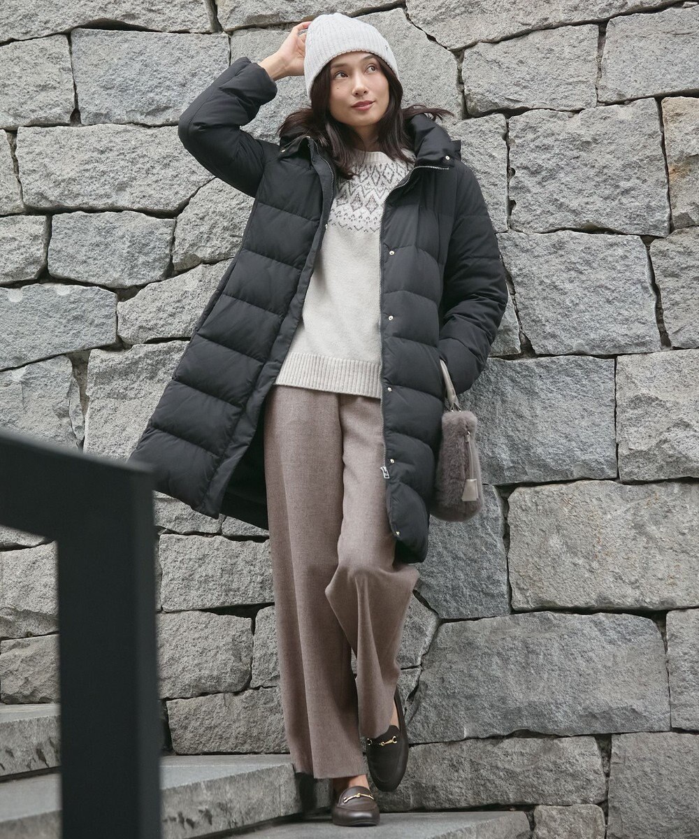 J.PRESS LADIES 【WEB限定カラーあり・洗える】FAIR ISLE ラウンドネック ニット 