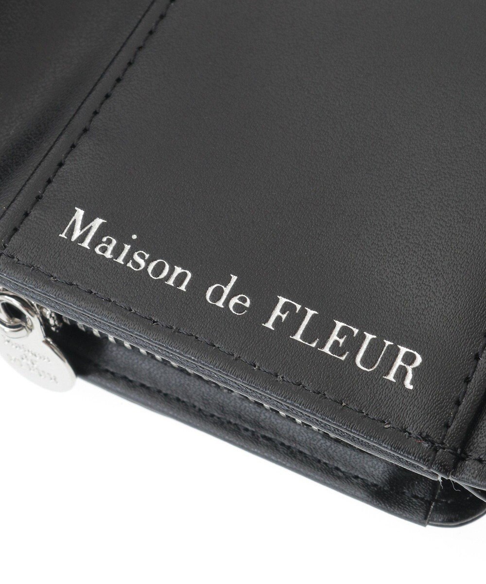 Maison de FLEUR ベルトリボンミニウォレット 