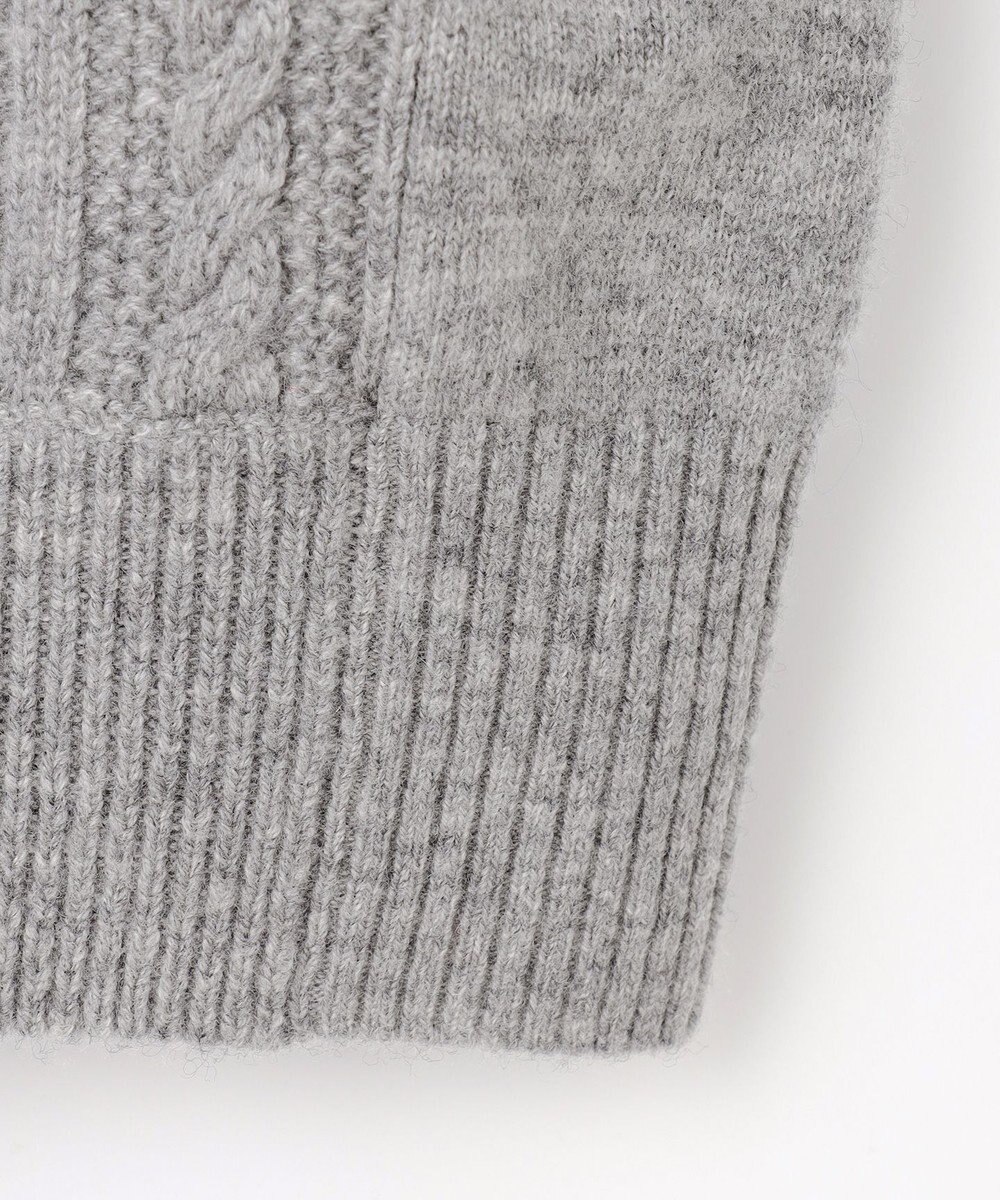 JOSEPH ABBOUD 【洗える・カシミヤブレンド】カシミヤブレンド ハイネック ジップ  カーディガン 