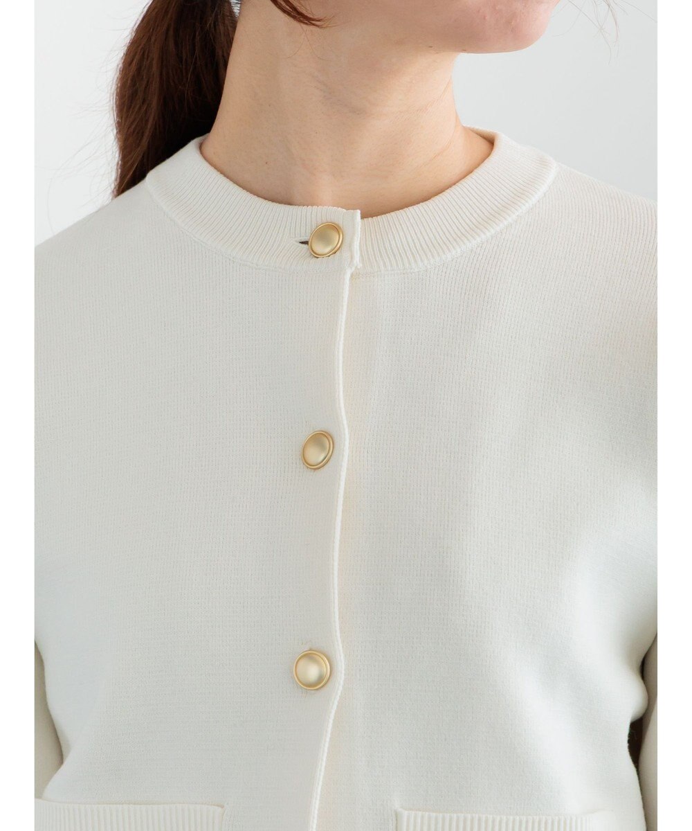 Te chichi ミラノリブポケットクルーカーディガン 