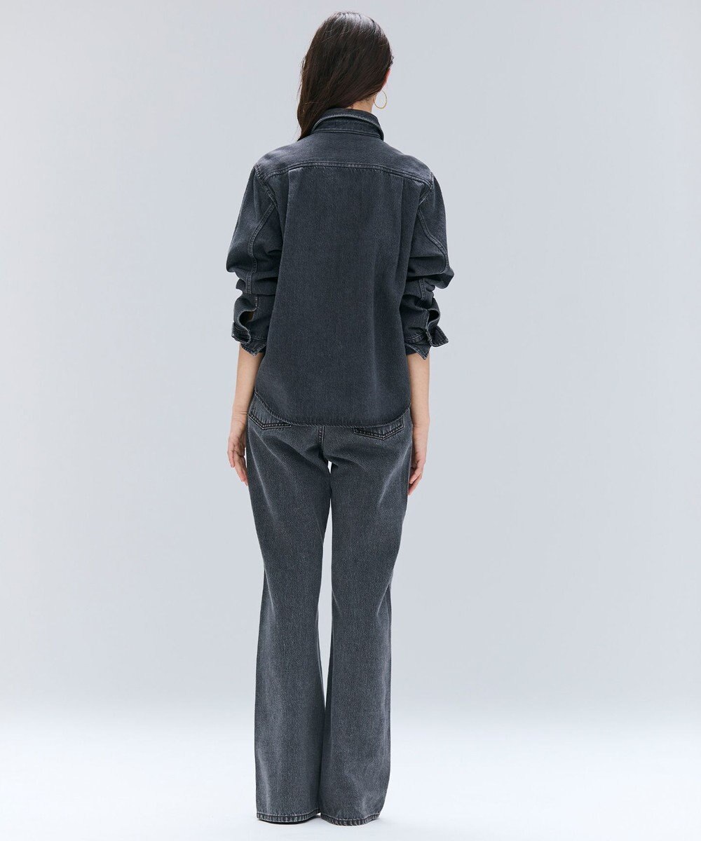 BEIGE， 【洗える・BAILA 11月号掲載】MARKEL / ボウタイ付きシャツカラーデニムシャツ 