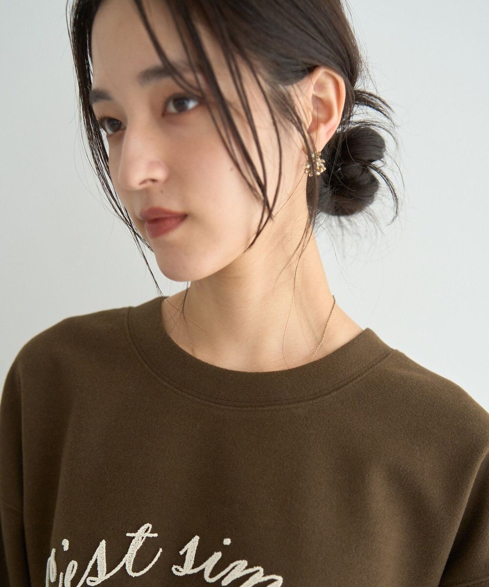 YECCA VECCA 起毛ロゴプルオーバー 