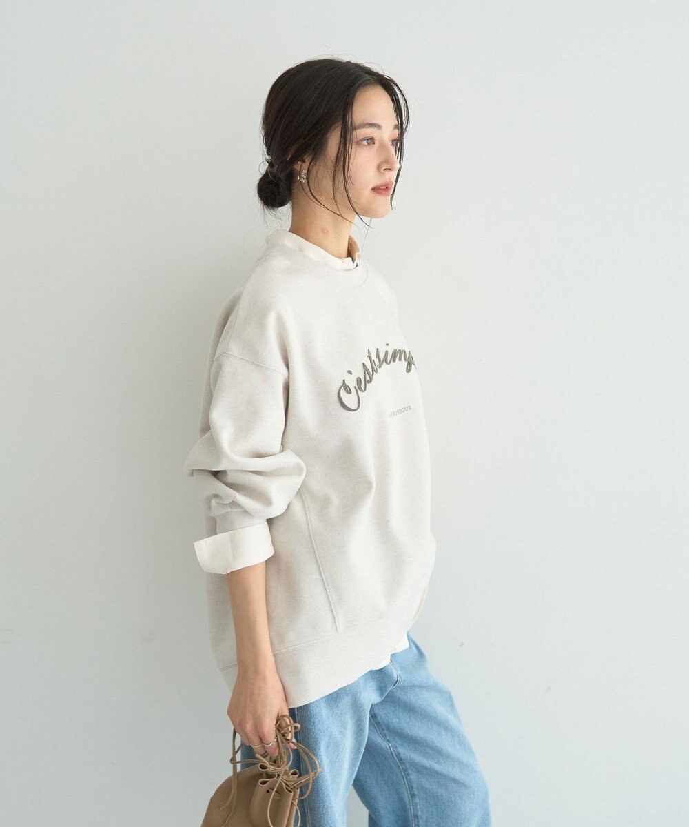 YECCA VECCA 起毛ロゴプルオーバー 