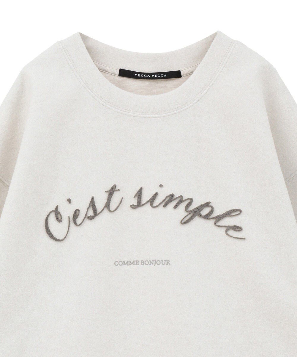 YECCA VECCA 起毛ロゴプルオーバー 