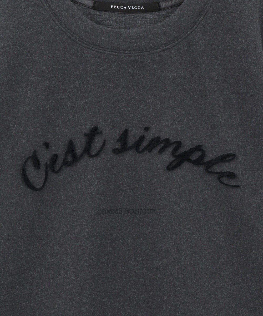 YECCA VECCA 起毛ロゴプルオーバー 