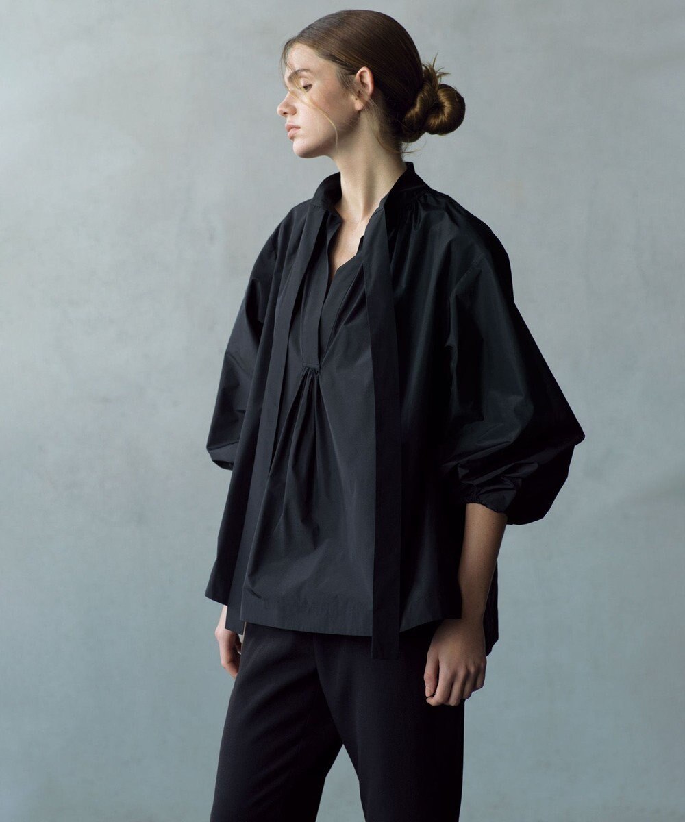 23区 【R(アール)】ポリエステルシルクタフタ ボウタイ ブラウス 