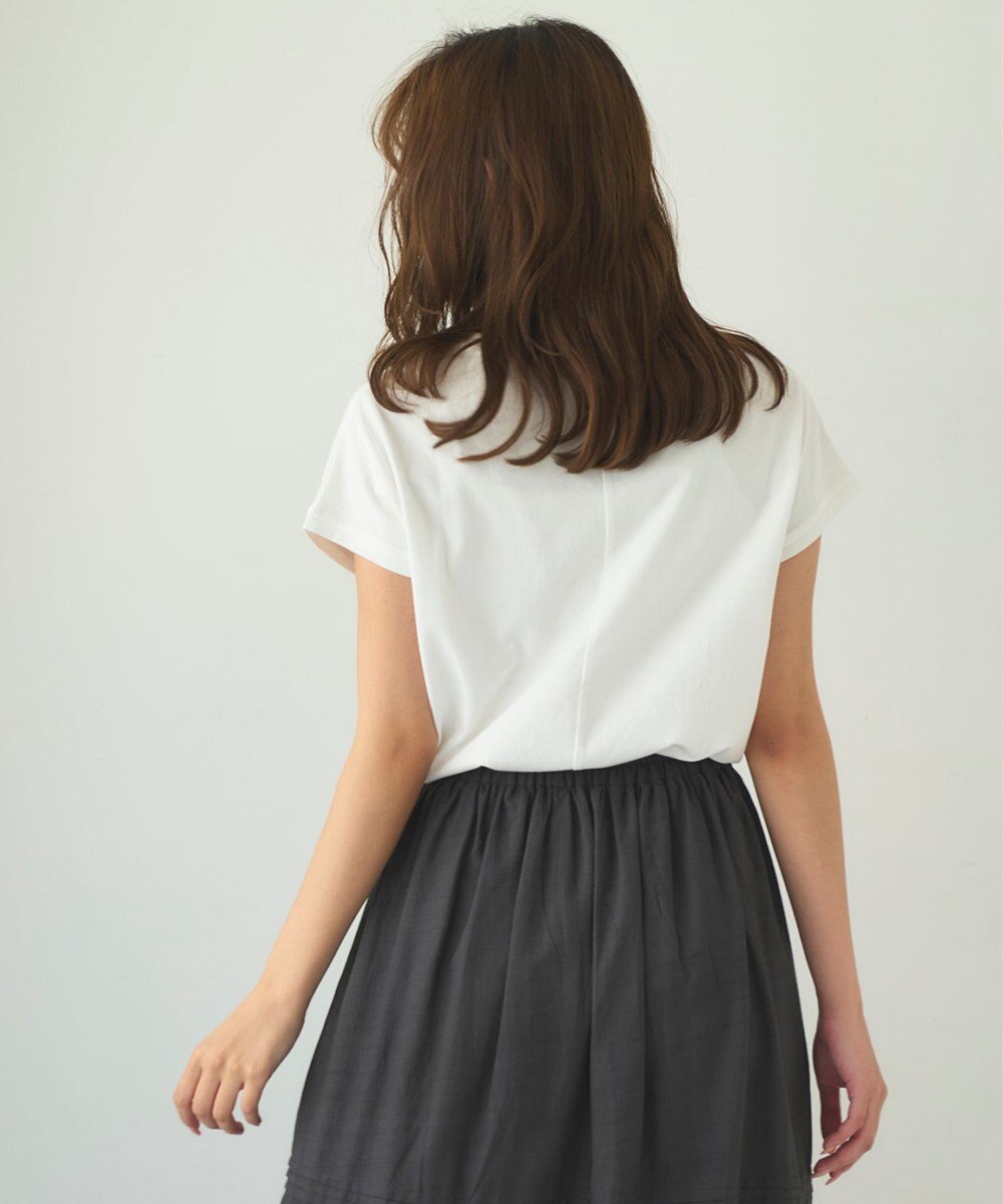 Feroux フレンチスリーブロゴプリント Tシャツ 