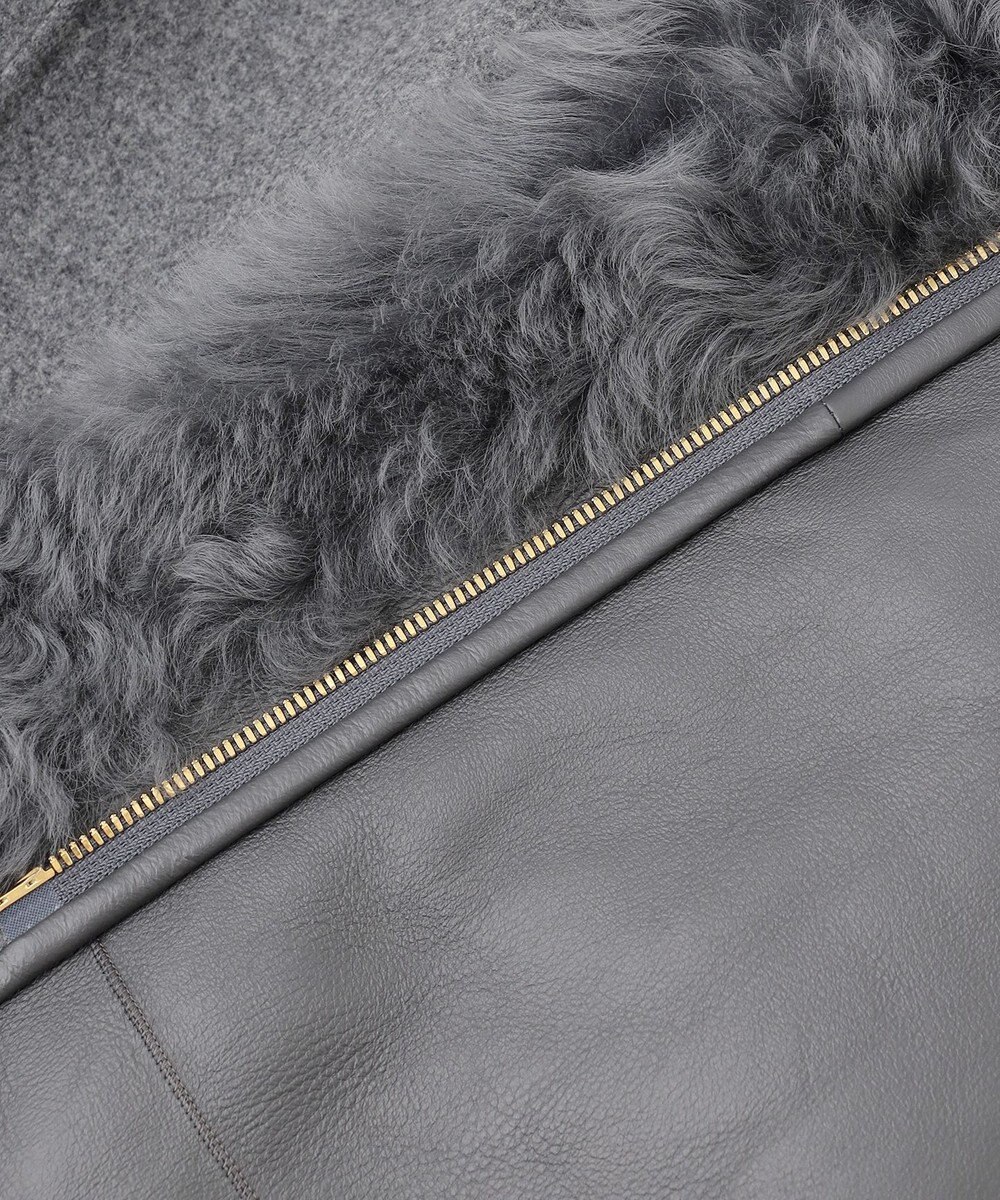 BEIGE， DANDEL / ミドル丈ムートンコート 