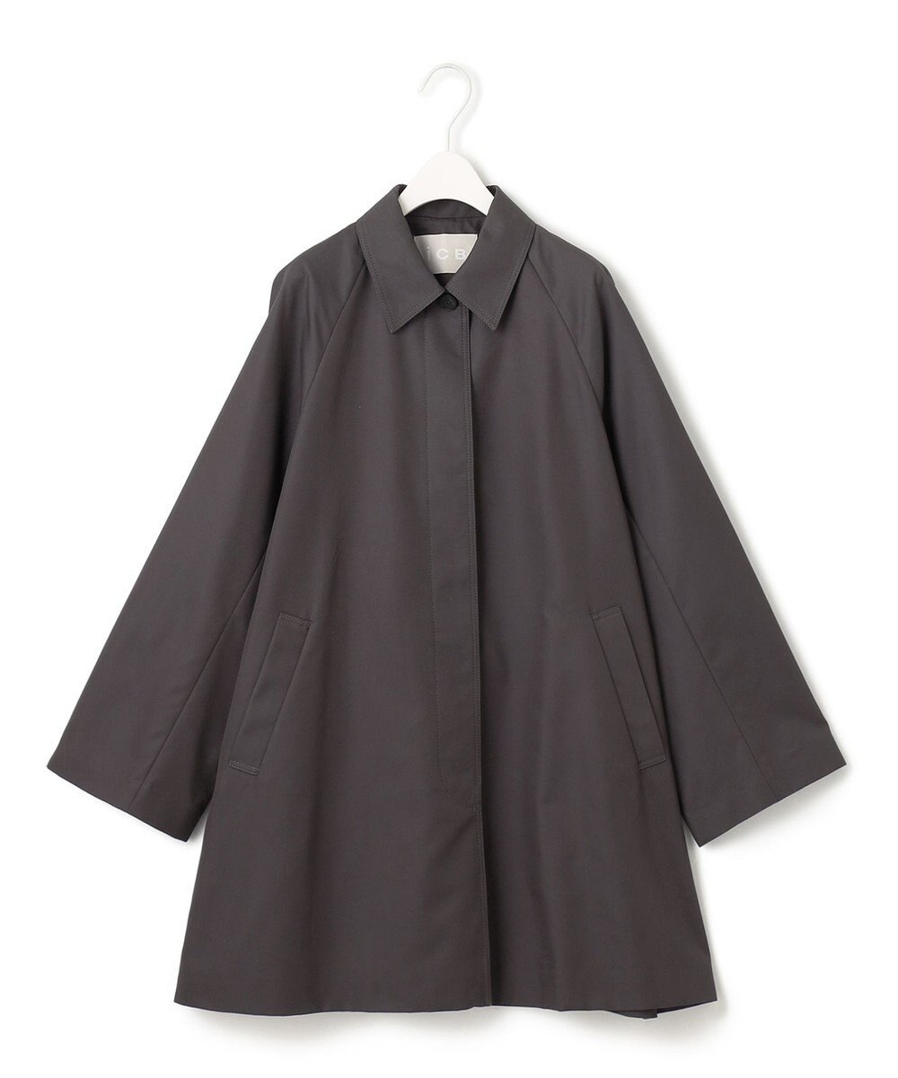 ICB 【撥水加工】ＴＣシャンブレーツイル ステンカラーコート 