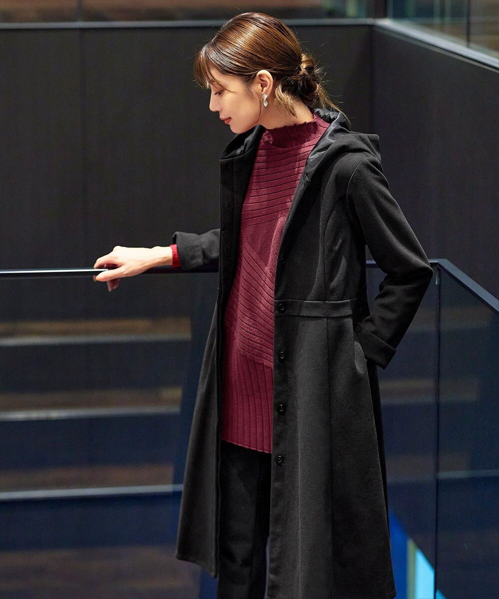 Tiaclasse 【新色追加・洗える】ランダムリブ編みドルマンニットチュニック 