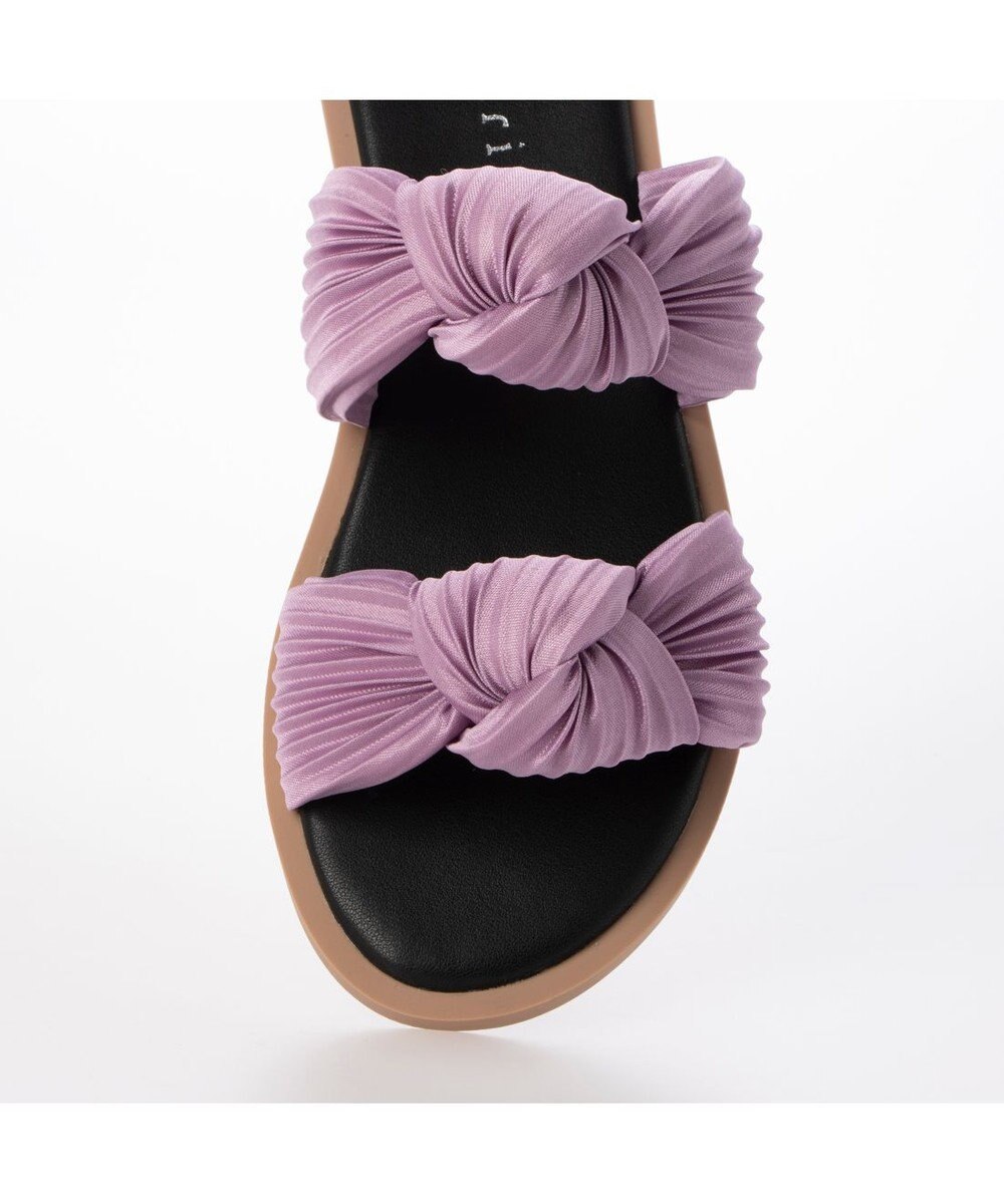 MODE ET JACOMO <carino>プリーツスポンジサンダル 