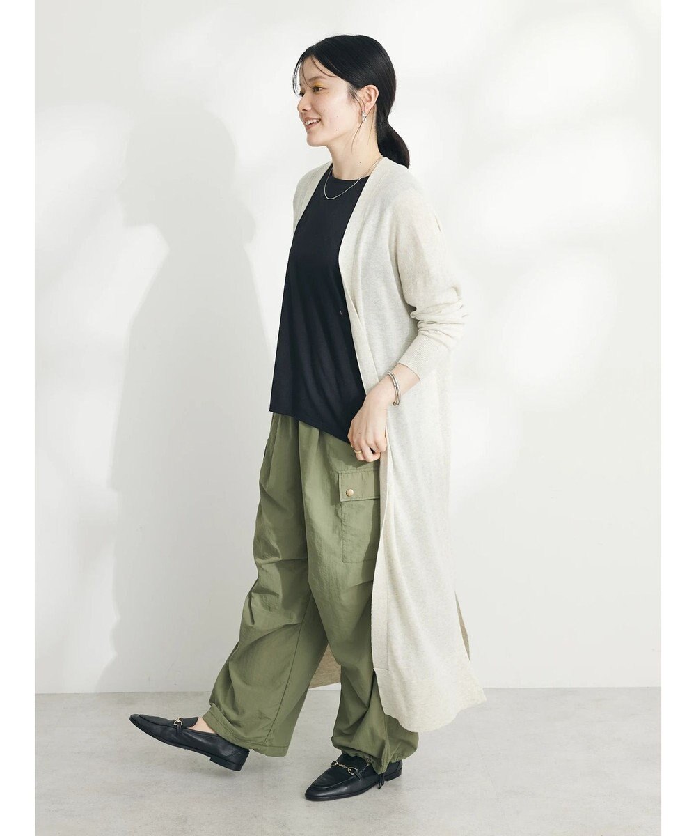 CRAFT STANDARD BOUTIQUE 裾スリットロングニットカーディガン 