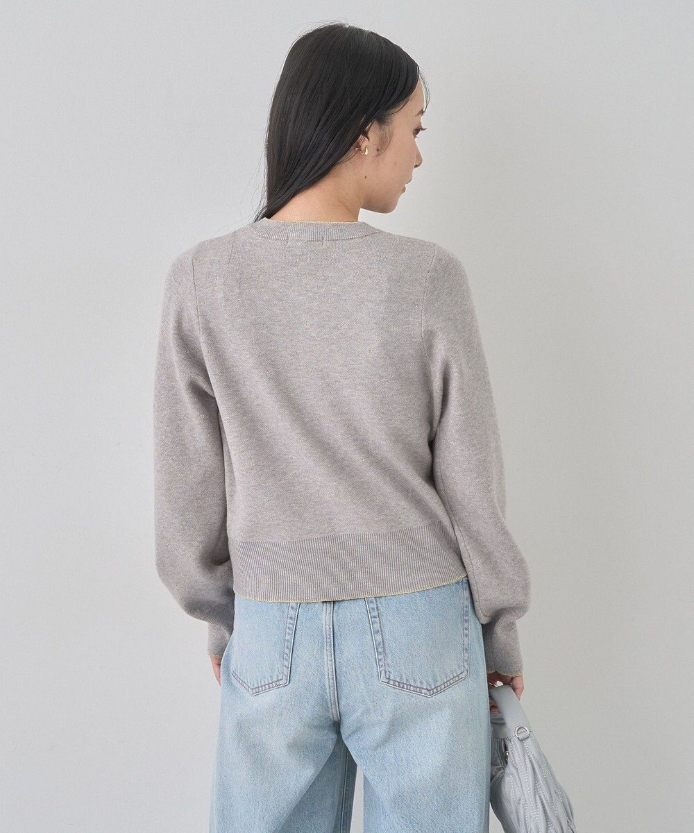 earth music&ecology ラメジャカードカーディガン 