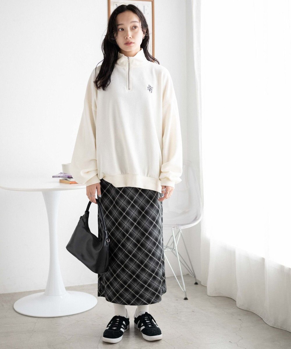 WEGO ハーフジップBIGスウェット 