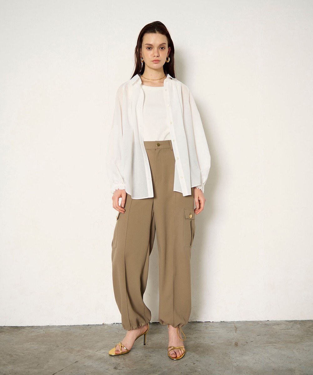 GRACE CONTINENTAL ドルマンボリュームシャツ 