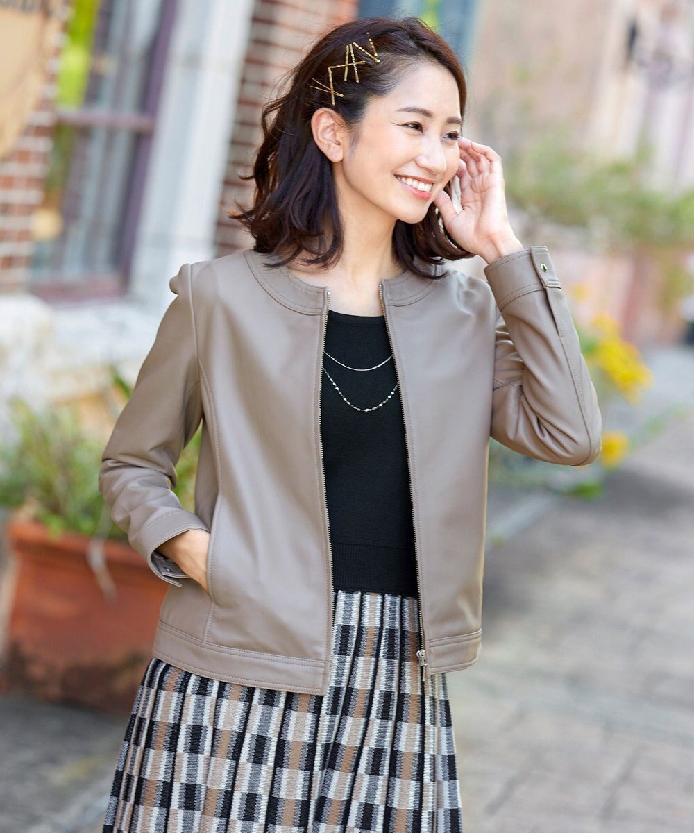 本革 ノーカラーシープレザージャケット Tiaclasse ファッション通販 公式通販 オンワード クローゼット 本革 ノーカラーシープレザージャケット Tiaclasse ファッション通販 公式通販 オンワード クローゼット