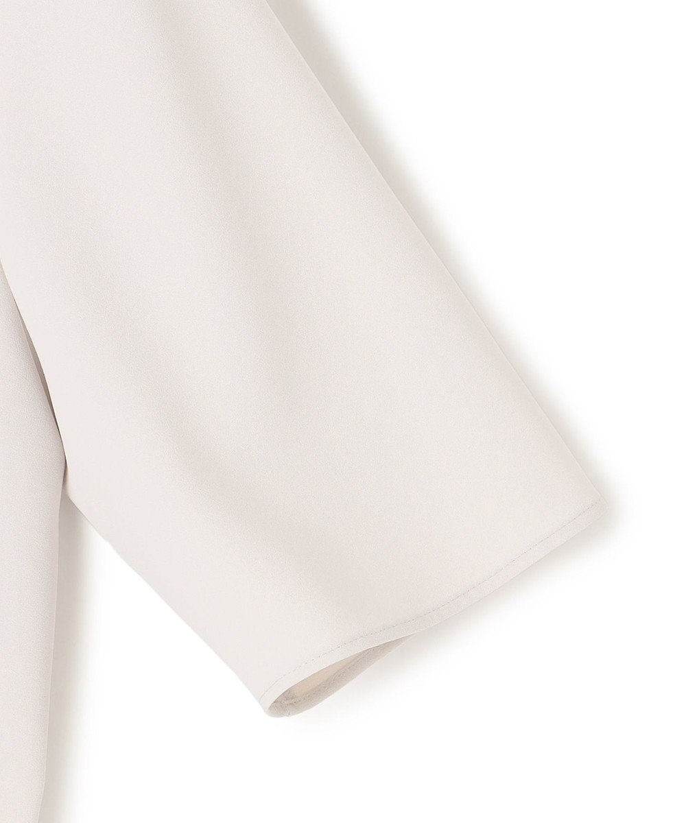 ICB L ストレッチジョーゼット ラッフルディテールブラウス 