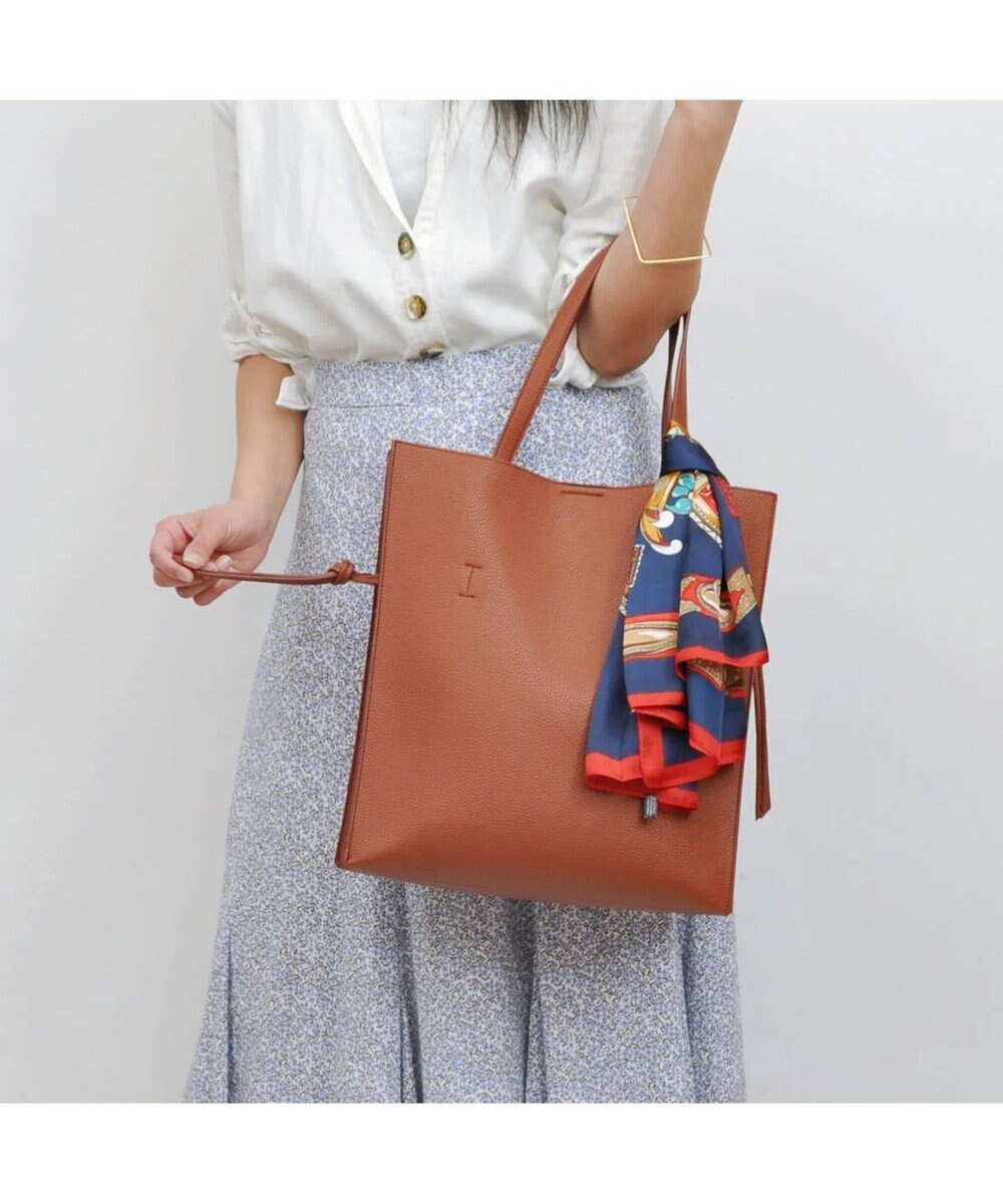 UNBILLION cachecache ビッグスカーフ付きサイド結びトート 