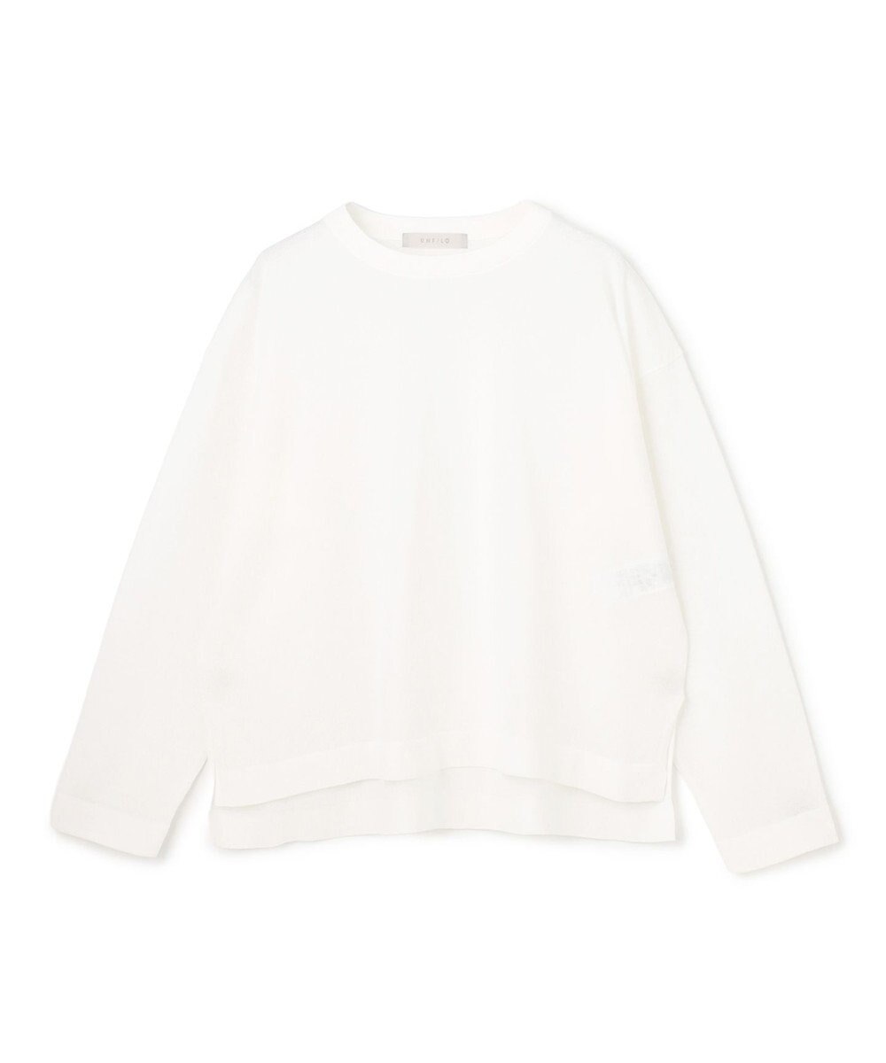 UNFILO シアーフォルムニット クルーネック 