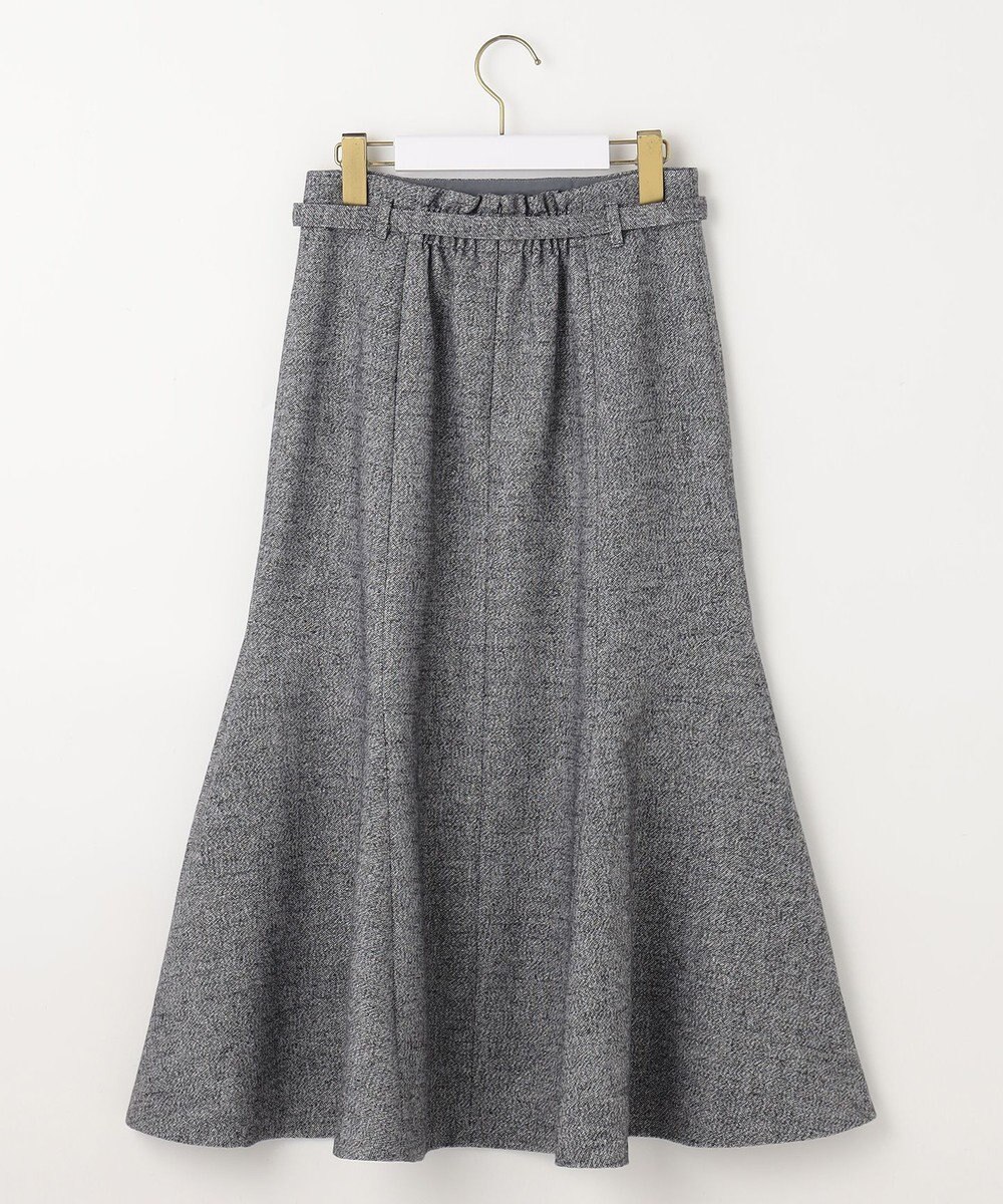 ANY SIS 【洗える】ラメツイードナローフレア スカート 