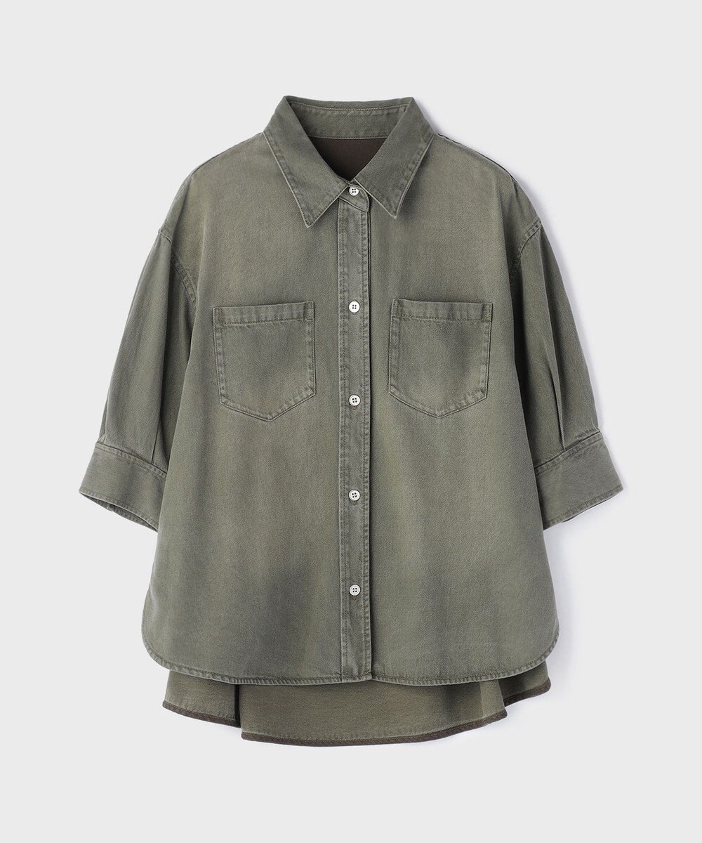 GRACE CONTINENTAL ツイルハーフスリーブシャツ 
