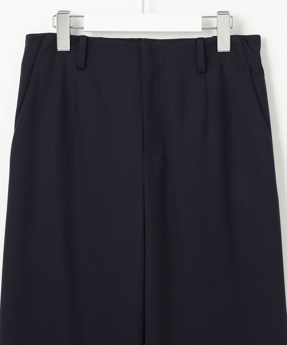 J.PRESS LADIES S 【セットアップ対応・洗える・抗菌防臭】T/Cポンチ セミワイド パンツ 