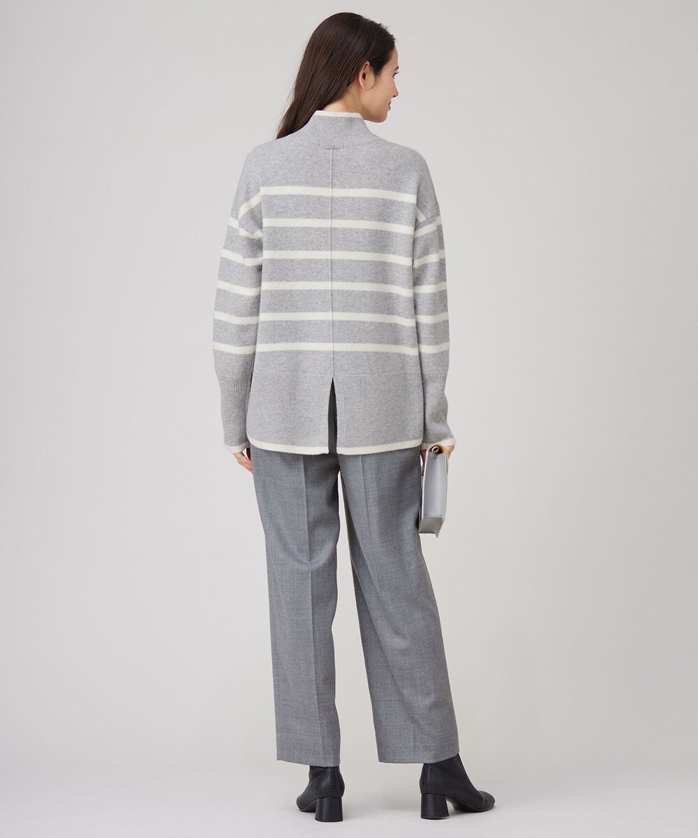 自由区 L 【WEB限定カラーあり・洗える】ウールカシミヤブレンドハイネック ニット 