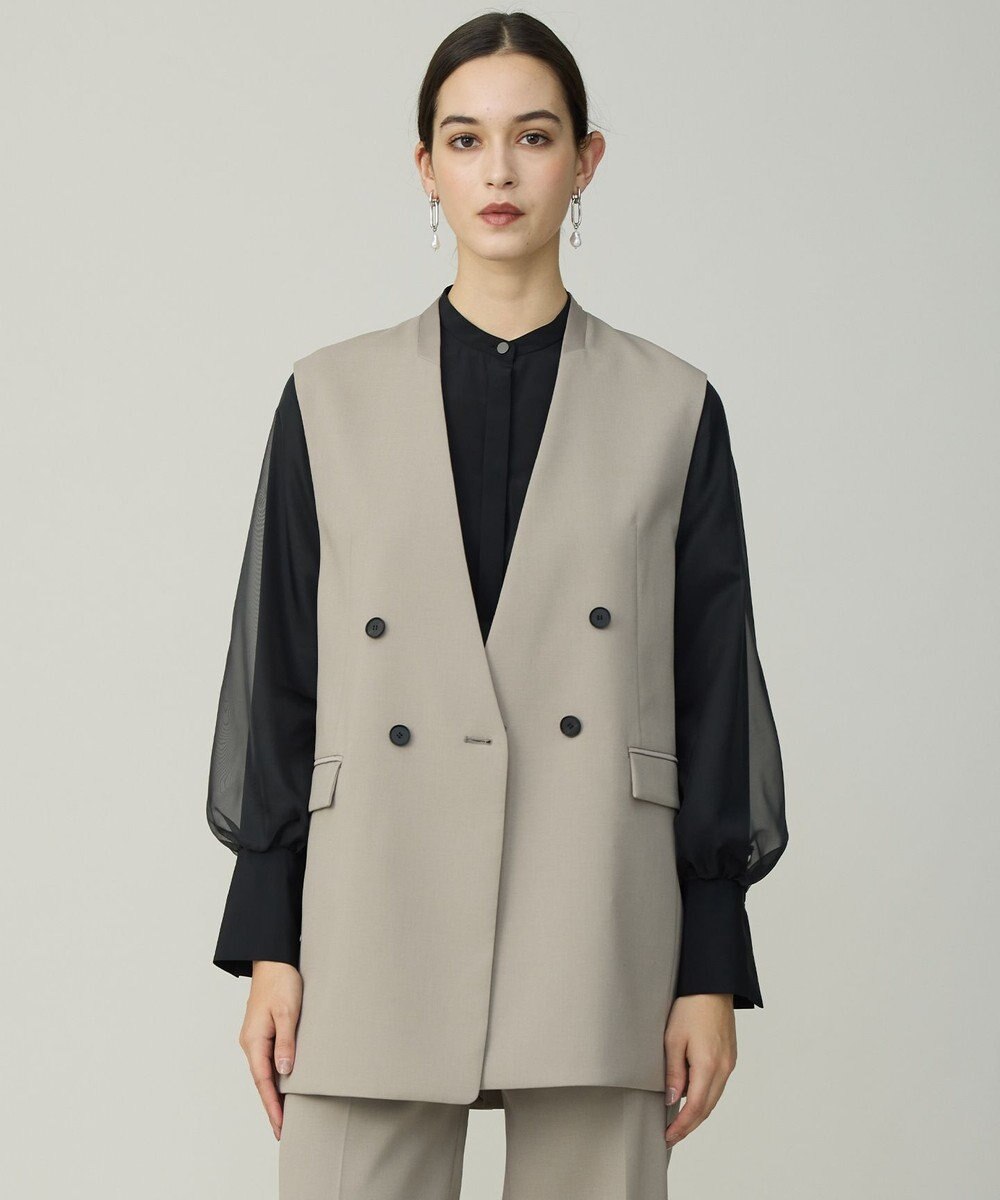 ICB L 【先行予約】 ハイツイストダブルクロス ノーカラージレ 