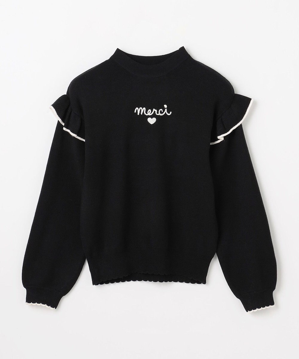 ANY KIDS 肩フリル しあわせタッチニット 