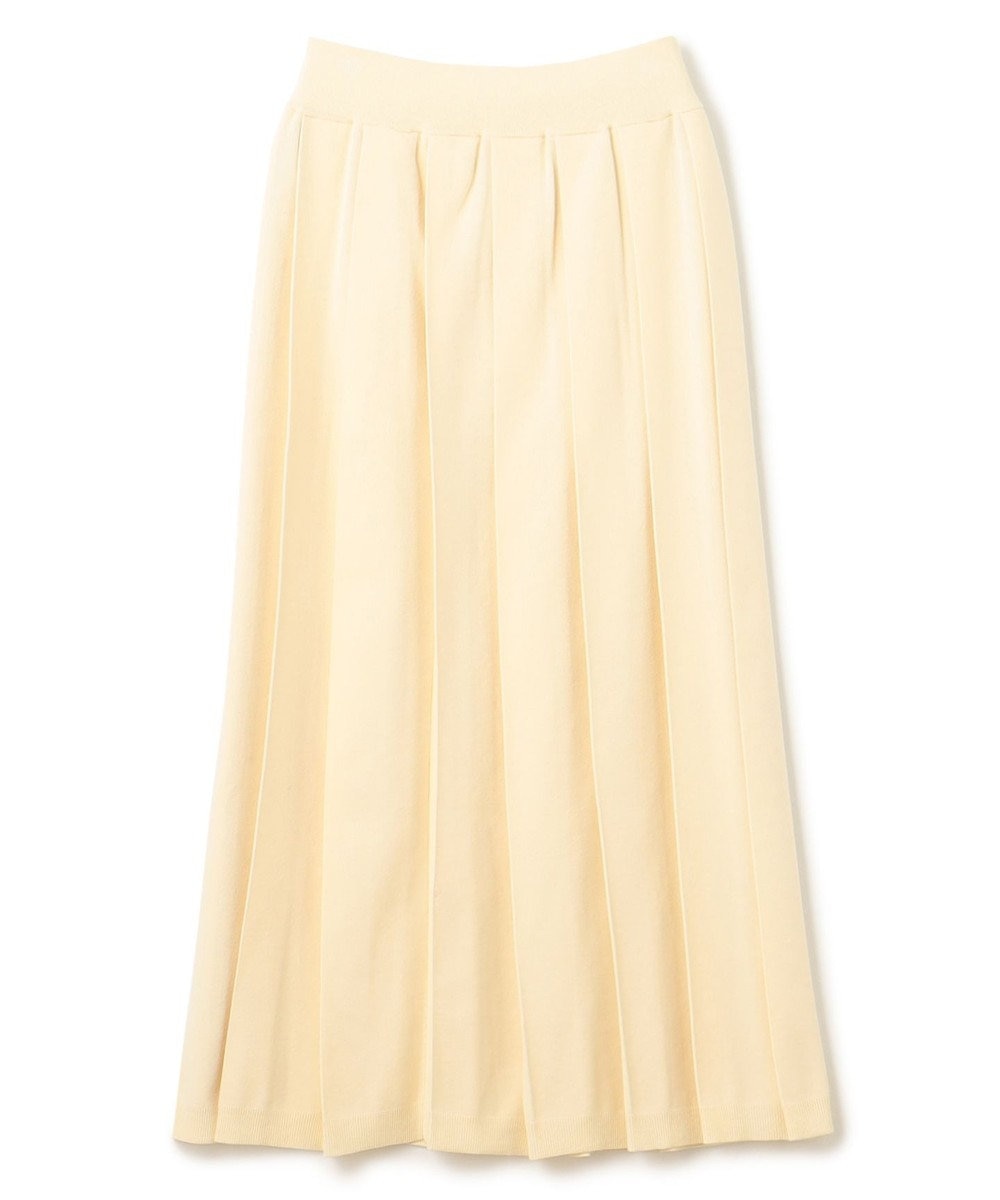 uncrave 【手洗い可】ドライタッチ ニット プリーツ スカート（uncrave WHITE） 