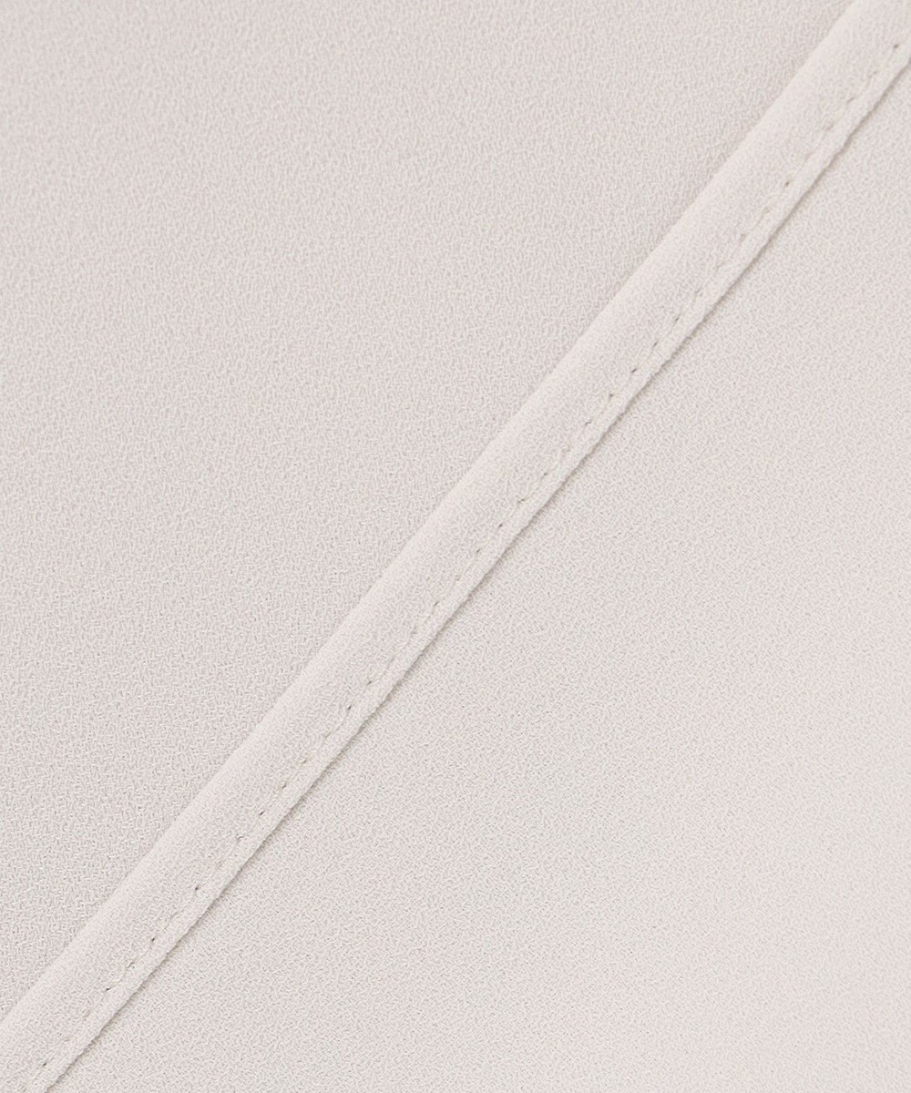 ICB L ストレッチジョーゼット ラッフルディテールブラウス 